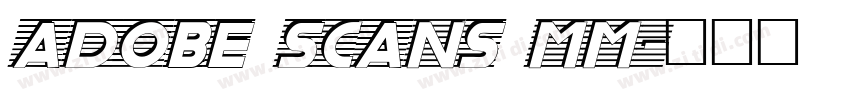 adobe scans mm字体转换